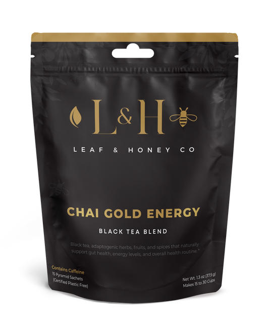 Chai Gold Energy Limited Edition Black Bag
