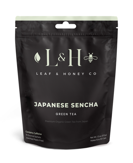 Japanese Sencha Limited Edition Black Bag