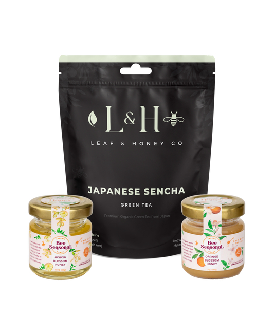 Japanese Sencha Limited Edition Tea & Honey Bundle